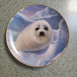 Franklin Mint Snow Pup Limited Edition Plate